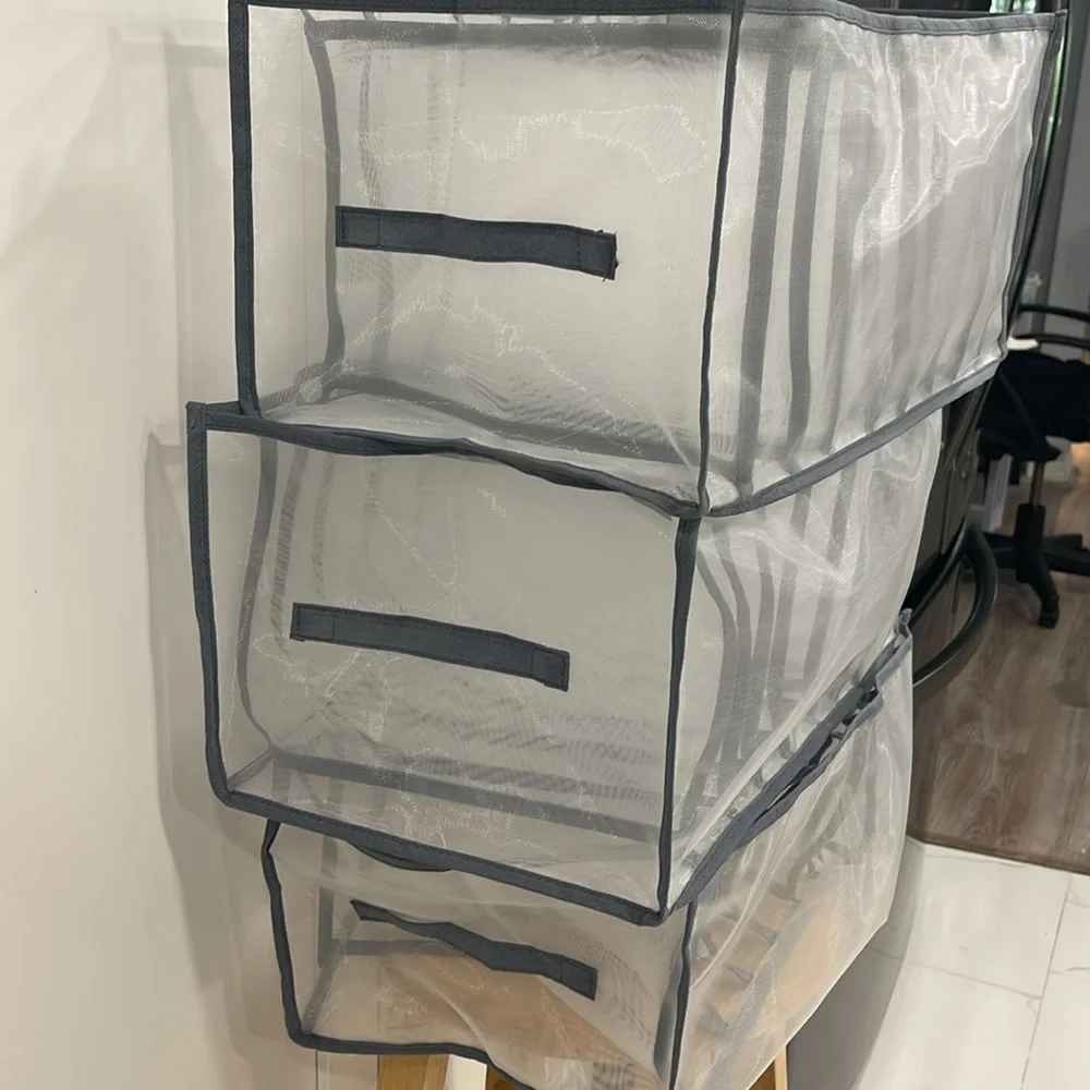 MESH DIVIDERS SET OF 3 FOR DRESSER DRAWERS & CLOTHING ORGANIZATION